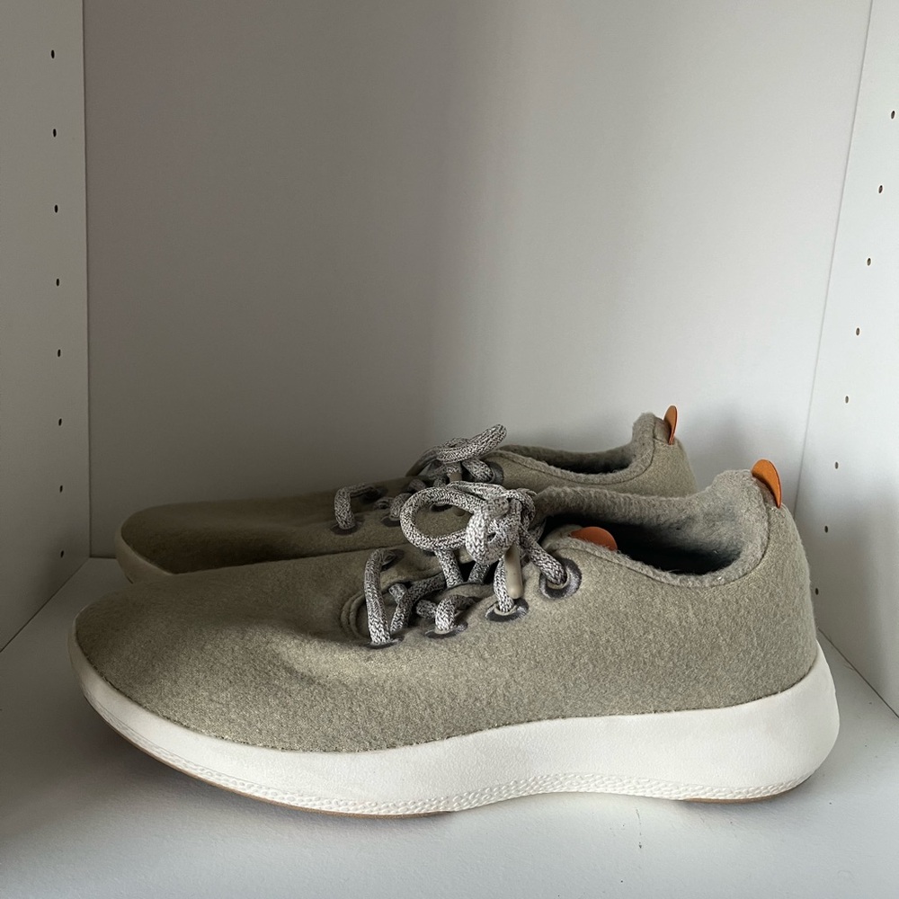 Allbirds Wool Mizzle Womens Cardamom Cream Sole Shoe Size 8